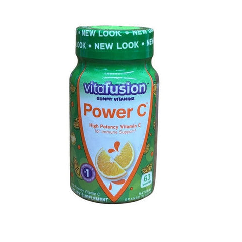 Vitafusion, Power C Gummies Natural Orange Flavor, 63 Count Vitafusion
