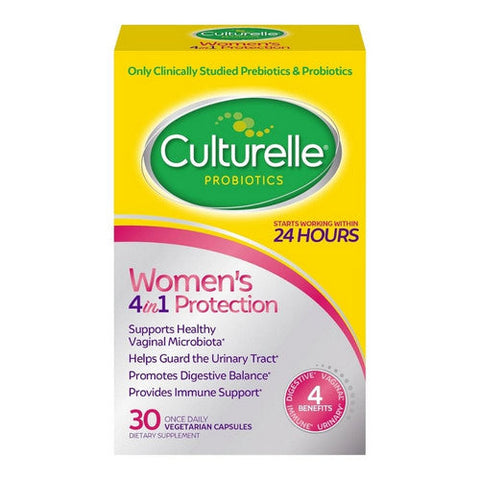 Culturelle, Women'S 4-In-1 Protection Probiotic Vegetarian Capsules, 30 Capsules Culturelle