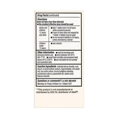 Foster And Thrive, Ibuprofen Coated, 200 Mg, 100 Tabs Foster And Thrive