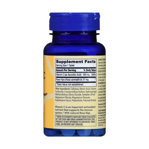 Foster And Thrive, Vitamin C With Rose Hips, 500 Mg, 100 Tabs Foster And Thrive