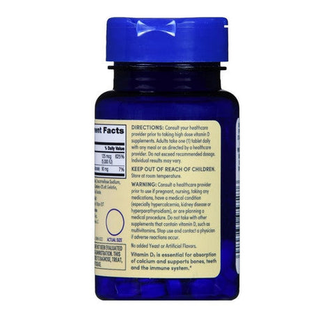 Foster And Thrive, Vitamin D3, 125 Mcg, 100 Tabs Foster And Thrive