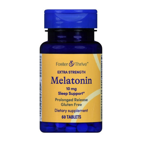 Foster And Thrive, Extra Strength Melatonin, 10 Mg, 60 Tabs Foster And Thrive