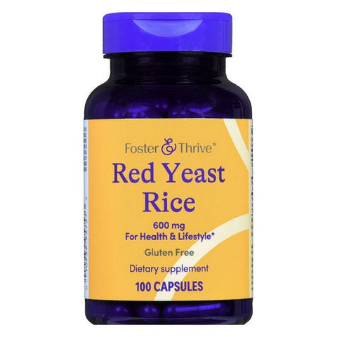 Foster And Thrive, Red Yeast Rice, 600 Mg, 100 Caps Foster And Thrive