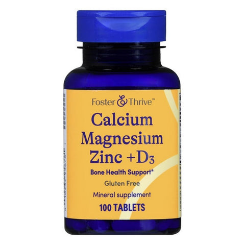 Foster And Thrive, Calcium Magnesium Zinc + Vitamin D3, 100 Tabs Foster And Thrive