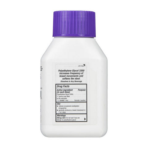 Foster And Thrive, Clearlax Polyethylene Glycol 3350 Powder For Solution Unflavored, 8.3 Oz Foster And Thrive