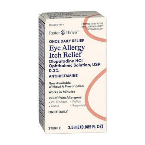 Foster And Thrive, Once Daily Eye Allergy Itch Relief O.2 %, 2.5 Ml Foster And Thrive