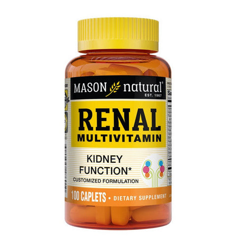 Mason, Renal Multivitamin Caplets, 100 Capsules Mason