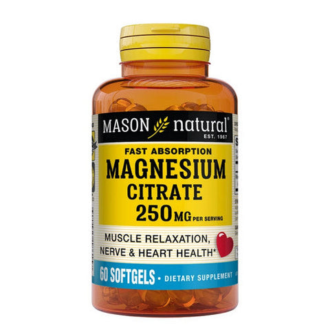 Mason, Magnesium Citrate, 250 Mg, 60 Softgels Mason