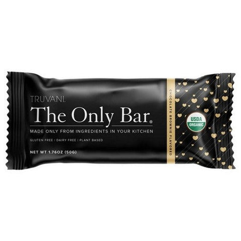 Truvani, Organic Bar Chocolate Brownie, 1.76 Oz (Case Of 12) Truvani