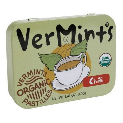 Vermints, Natural Organic Chai Pastilles, 1.41 Oz (Case Of 6) Vermints