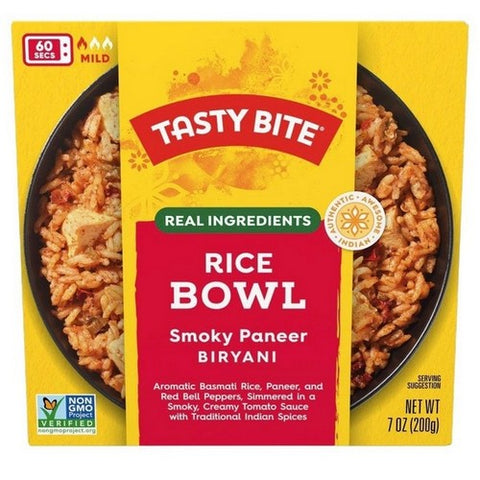 Tasty Bite, Rice Bowl Smoky Paneer Biryani, 7 Oz (Case Of 6) Tasty Bite