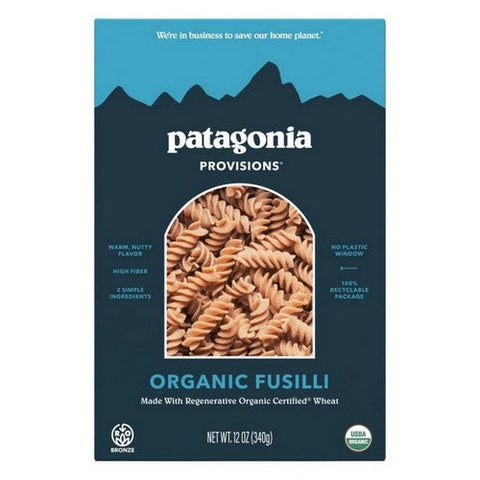 Patagonia Provisions, Organic Fusilli Pasta, 12 Oz (Case Of 6) Patagonia Provisions