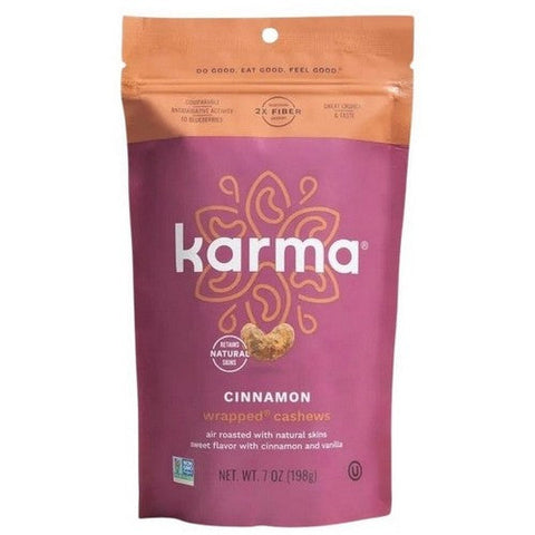 Karma Nuts, Cinnamon Wrapped Cashew, 7 Oz (Case Of 6) Karma Nuts