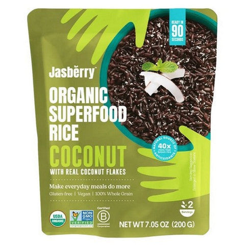 Jasberry, Superfood Coconut Rice, 7.05 Oz (Case Of 6) Jasberry