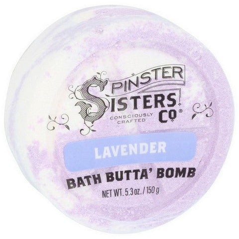 Spinster Sisters Co, Bath Butta Bomb Lavender, 5.3 Oz (Case Of 6) Spinster Sisters Co