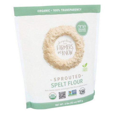 One Degree Organics, Organic Sprouted Spelt Flour, 32 Oz (Case Of 6) One Degree Organics