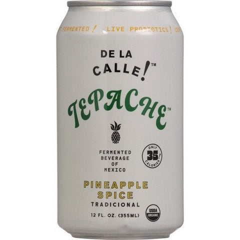 De La Calle, Fermented Beverage Tepache Pineapple Spice, 12 Oz (Case Of 12) De La Calle