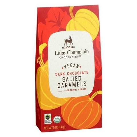 Lake Champlain, Dark Chocolate Salted Pumpkin Caramels, 5 Oz (Case Of 12) Lake Champlain
