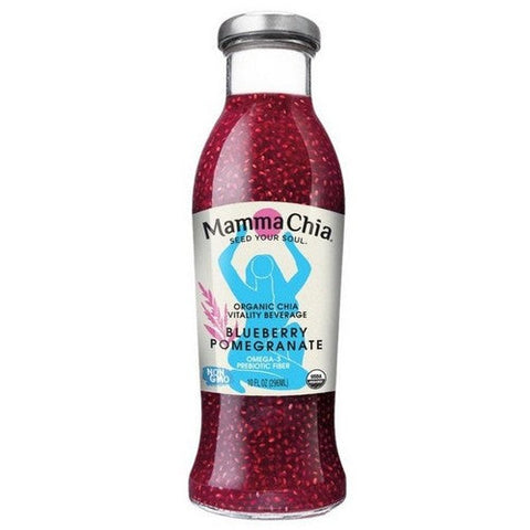 Mamma Chia, Organic Chia Beverage Blueberry Pomegranate, 10 Oz (Case Of 12) Mamma Chia