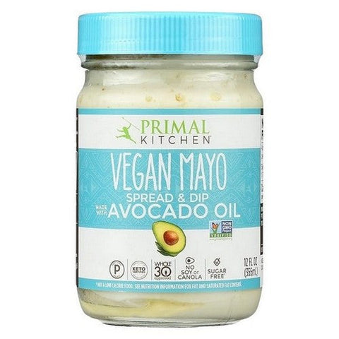 Primal Kitchen, Vegan Mayo Made With Avocado Oil, 12 Oz Case Of 6) Primal Kitchen