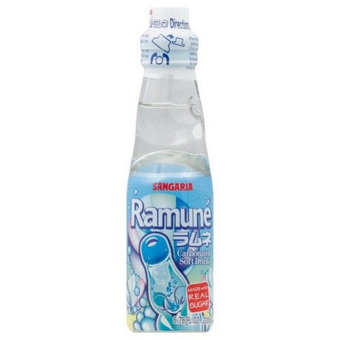 Sangaria, Ramune Carbonated Soft Drink, 6.76 Oz X 6 Count (Case Of 3) Sangaria