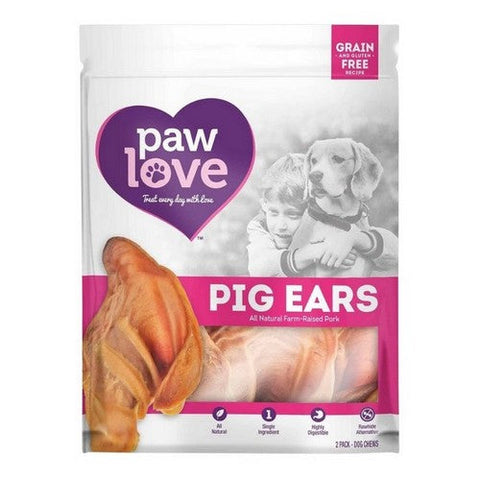 Paw Love, Pig Ears Dog Chews, 2 Count (Case Of 6) Paw Love
