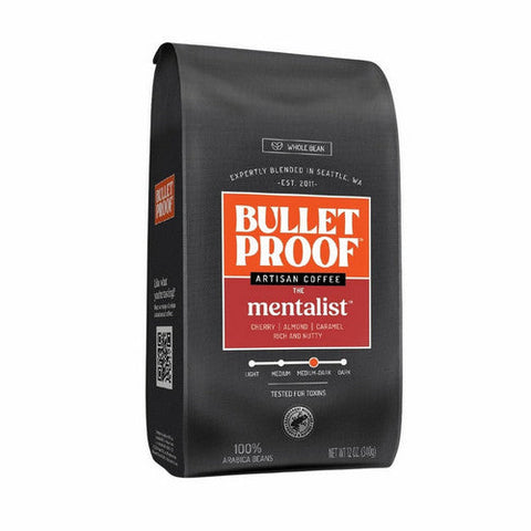 Bulletproof, Mentalist Whole Bean Coffee, 12 Oz (Case Of 6) Bulletproof