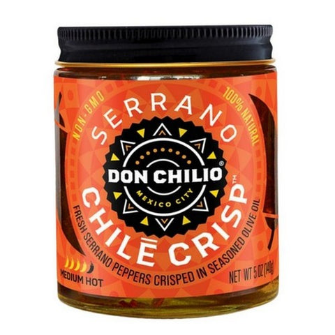 Don Chilio, Medium Heat Serrano Mexican Chile Crisp, 5 Oz (Case Of 6) Don Chilio