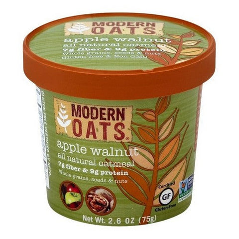 Modern Oats, Oatmeal Apple Walnut, 2.6 Oz (Case Of 6) Modern Oats