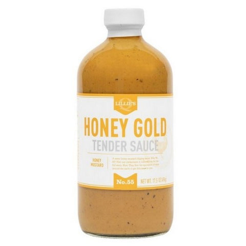 Lillies Q, Honey Gold Tender Sauce, 17.5 Oz (Case Of 6) Lillies Q