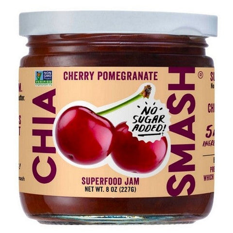 Chia Smash, Chia Smash Cherry Pomegranate, 8 Oz (Case Of 6) Chia Smash
