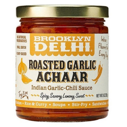 Brooklyn Delhi, Roasted Garlic Achaar Indian Chili Sauce, 9 Oz (Case Of 6) Brooklyn Delhi
