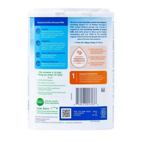 Happy Baby Food, Stage 1 Infant Formula, 22.9 Oz (Case Of 6) Happy Baby Food
