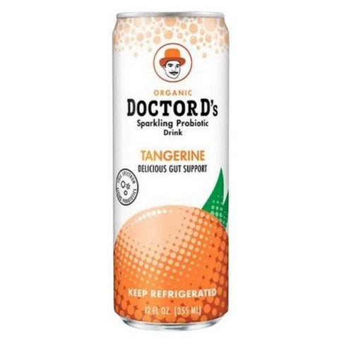Doctor D's, Organic Sparkling Probiotic Beverage Mandarin Orange, 12 Oz (Case Of 6) Doctor D's