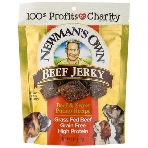 Newman's Own, Beef And Sweet Potato Recipe Beef Jerky Dog Treats, 5 Oz (Case Of 6) Newman's Own