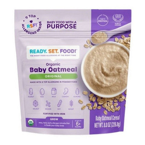 Ready Set Food!, Original Baby Oatmeal Cereal, 8 Oz (Case Of 6) Ready Set Food!