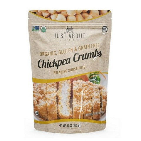 Just About Foods, Organic Chickpea Bread Crumbs, 12 Oz (Case Of 6) Just About Foods