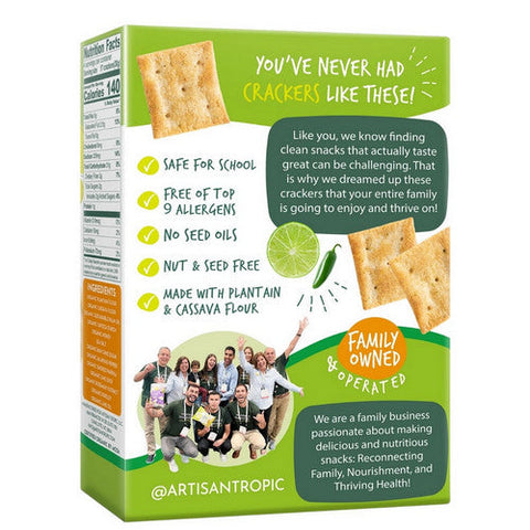 Artisan Tropic, Organic Crackers Chile Lime, 4.25 Oz (Case Of 6) Artisan Tropic