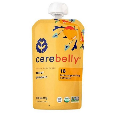 Cerebelly, Baby Puree Carrot Pumpkin, 4 Oz (Case Of 6) Cerebelly
