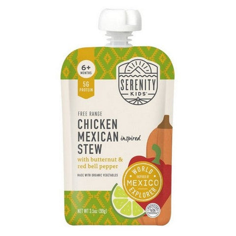 Serenity Kids, Chicken Mexican Inspired Stew, 3.5 Oz (Case Of 6) Serenity Kids