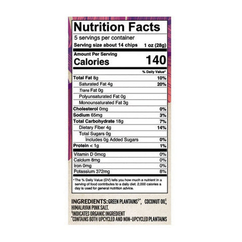 Barnana, Organic Cassava Chips Himalayan Pink Salt, 5 Oz (Case Of 6) Barnana