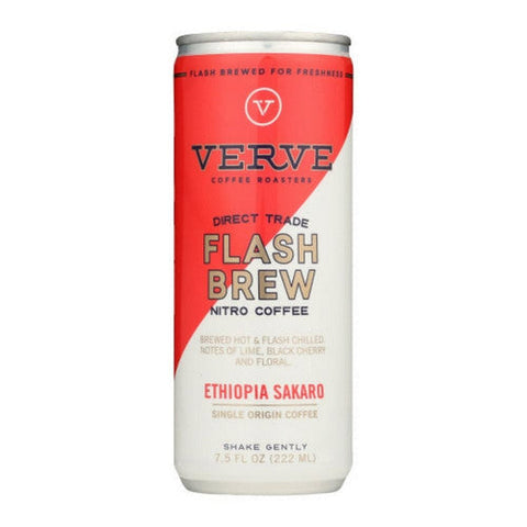 Verve Coffee Roasters, Flash Brew Nitro Coffee Single Origin, 7.5 Oz (Case Of 12) Verve Coffee Roasters