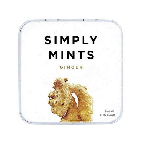 Simplygum, Ginger Mints, 30 Count (Case Of 6) Simplygum