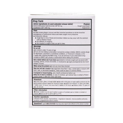 Auro Health, Guaifenesin Dextromethorphan, 60 Mg, 14 Tabs
