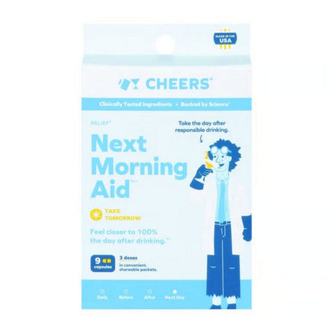 Cheers Relief, Next Morning Aid Relief, 9 Count Cheers Relief