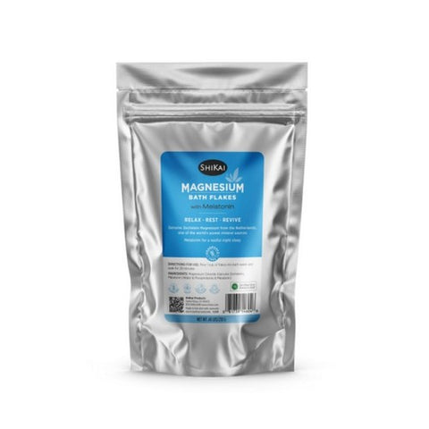 Shikai, Magnesium Bath Flakes With Melatonin Travel Size, 0.46 Lbs Shikai