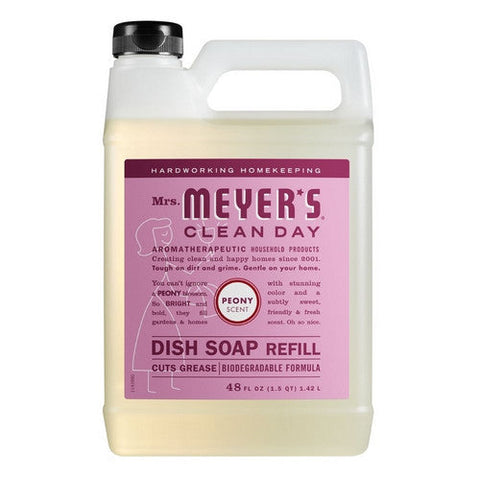 Mrs. Meyers Clean Day, Peony Dish Soap Refill, 48 Oz Mrs. Meyers Clean Day