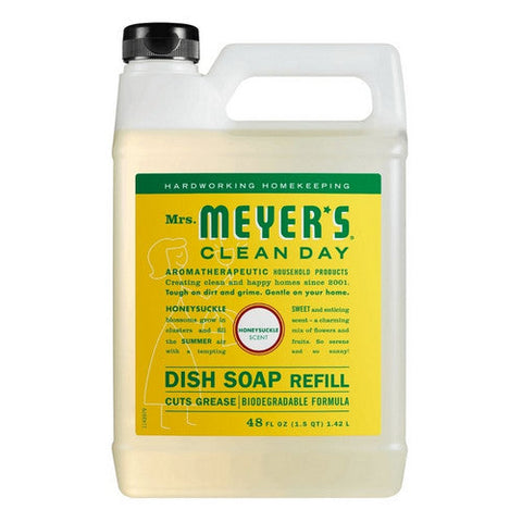 Mrs. Meyers Clean Day, Honeysuckle Dish Soap Refill, 48 Oz Mrs. Meyers Clean Day