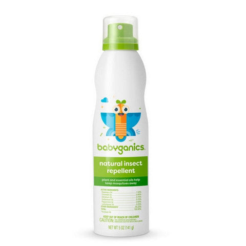 Babyganics, Fragrance-Free Kids Continuous Spray Insect Repellent, 5 Oz Babyganics