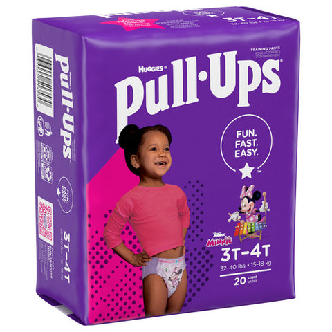 Pull-Ups Disney Junior Minnie Training Pants 3t-4t 32-40 Lbs 20 Count (Case Of 4) by Huggies